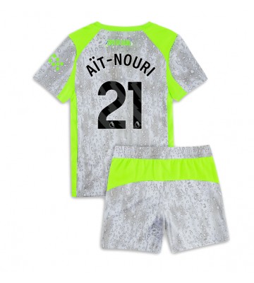 Manchester City Rayan Ait-Nouri #21 Tredjetrøje Børn 2025-26 Kortærmet (+ Korte bukser)